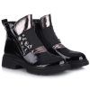 Botki damskie Loretta Vitale C3874B GUN-BLACK