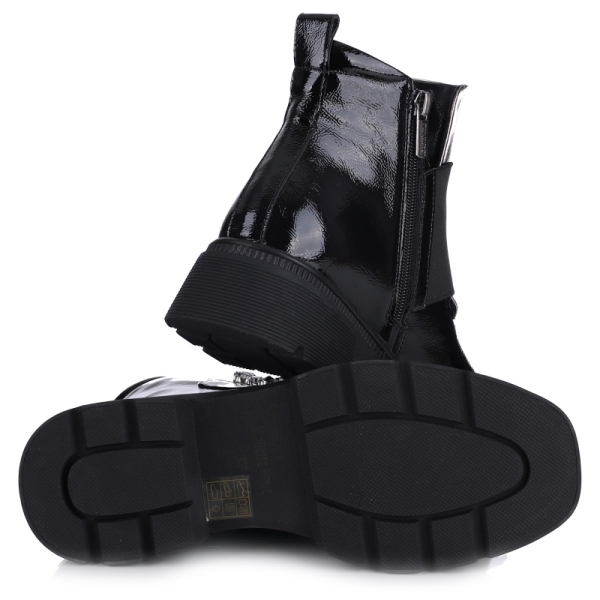 Botki damskie Loretta Vitale C3874B GUN-BLACK