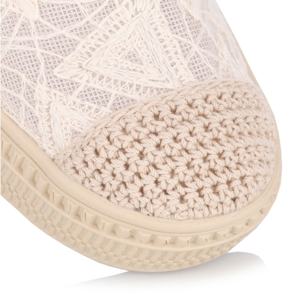 Sneakersy damskie Loretta Vitale W1902 BEIGE