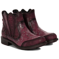 Botki damskie Maciejka 07006-23/00-8 BORDO