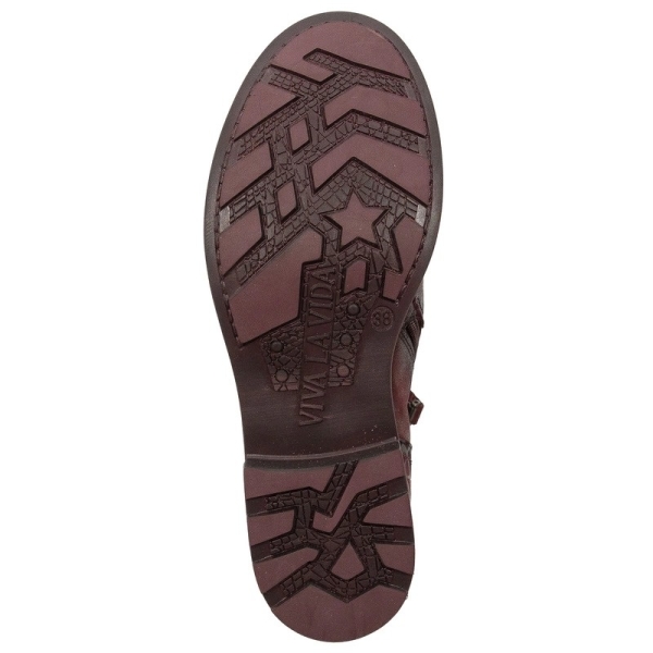 Botki damskie Maciejka 07006-23/00-8 BORDO
