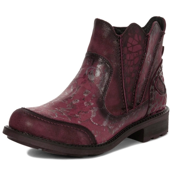 Botki damskie Maciejka 07006-23/00-8 BORDO