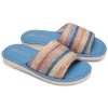 Pantofle damskie Meteor (Natural Style) NS-034 niebieskie