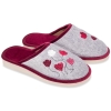 Pantofle damskie Meteor (Natural Style) NS-085 WIOLA bordowe