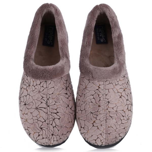 Pantofle damskie Neles 36861 GRIS PERLA