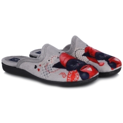 Pantofle damskie Neles 4124.703 GRIS