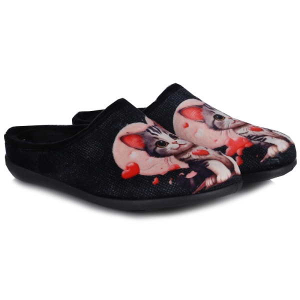 Pantofle damskie Neles 4310.694 NEGRO
