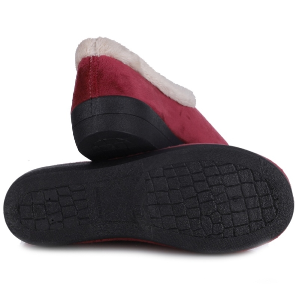 Pantofle damskie Neles 4865-P BURDEOS