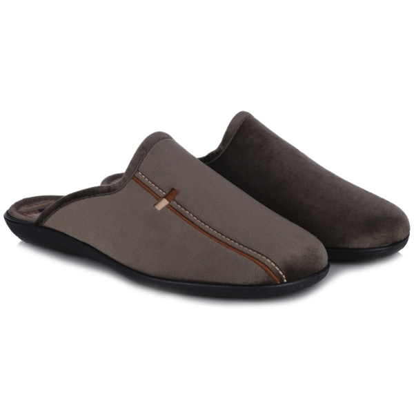 Pantofle męskie Neles S47-4724A KAKI