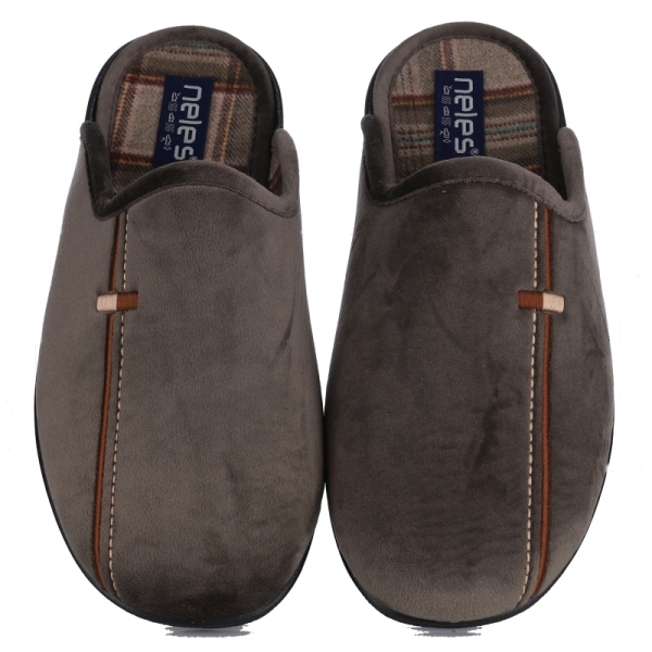 Pantofle męskie Neles S47-4724A KAKI