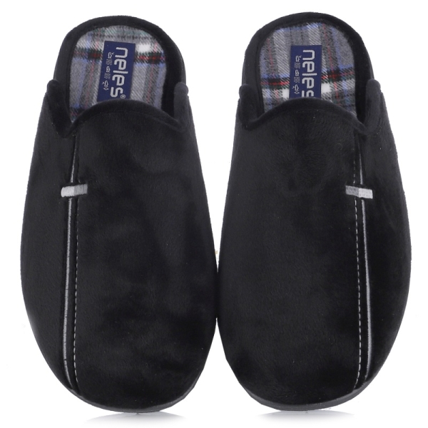 Pantofle męskie Neles S47-4724A NEGRO
