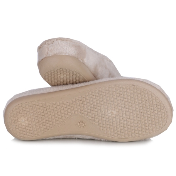 Pantofle damskie Neles T17-16324 MARFIL