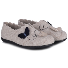 Pantofle damskie Neles T67-27334 BEIGE