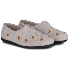 Pantofle damskie Neles T83-27334 BEIGE