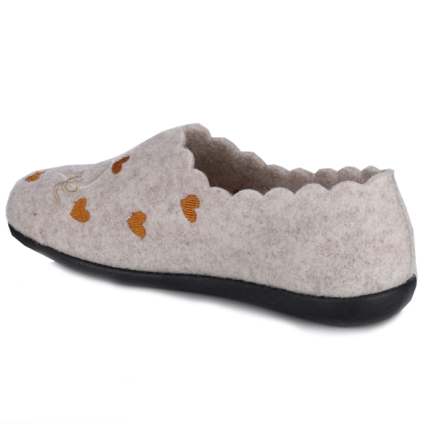 Pantofle damskie Neles T83-27334 BEIGE