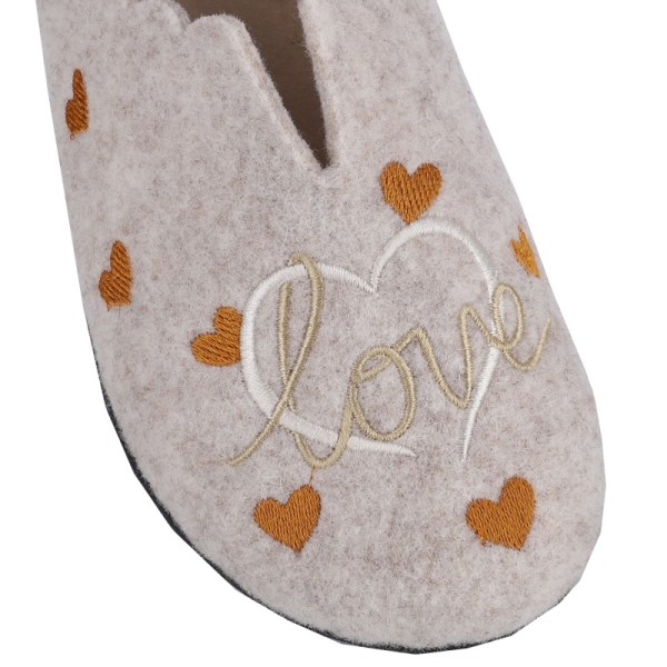 Pantofle damskie Neles T83-27334 BEIGE