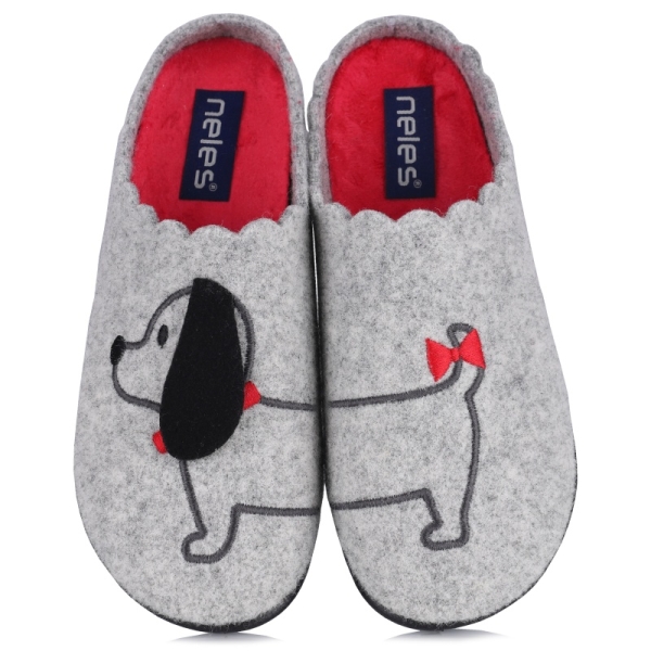 Pantofle damskie Neles T88-27333 GRIS