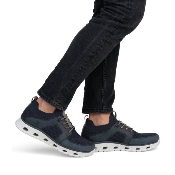 Sneakersy męskie Rieker 04351-14 BLUE