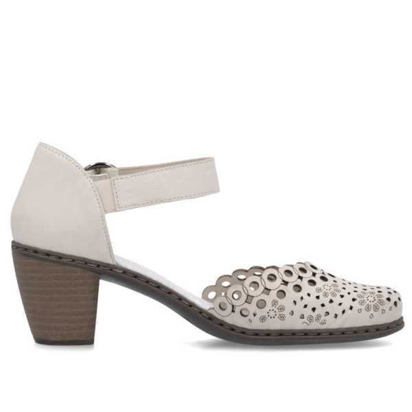 Sandały damskie Rieker 40902-60 BEIGE