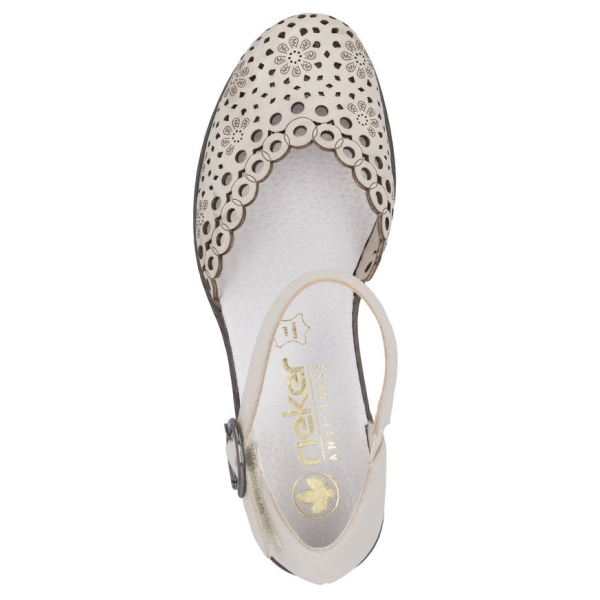 Sandały damskie Rieker 40902-60 BEIGE