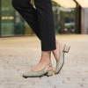 Czółenka damskie z odkrytą piętą Rieker 47060-52 GREEN
