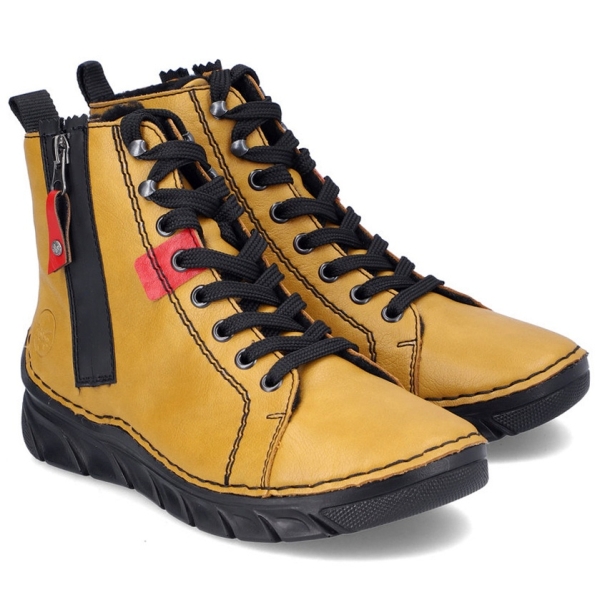 Trzewiki damskie Rieker 55024-68 YELLOW