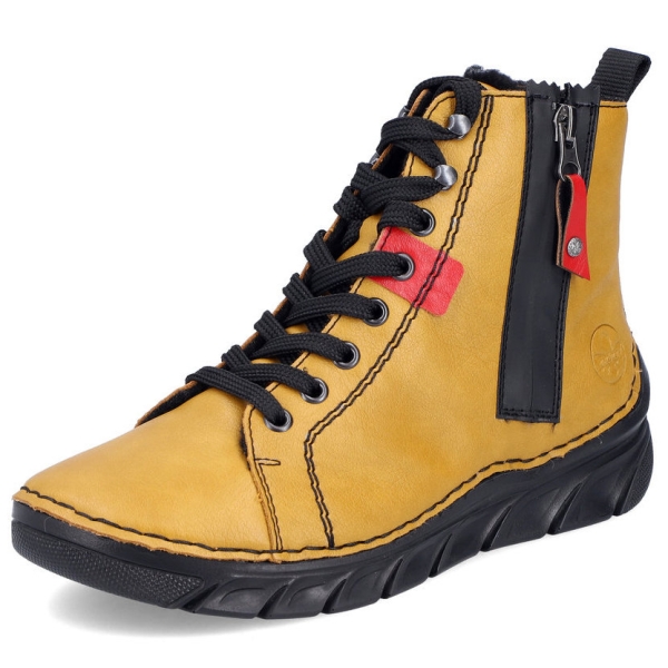 Trzewiki damskie Rieker 55024-68 YELLOW