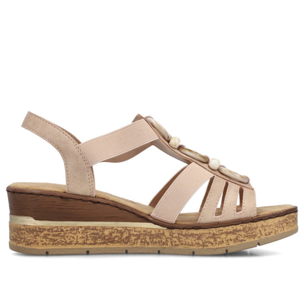 Sandały damskie Rieker 63778-31 PINK