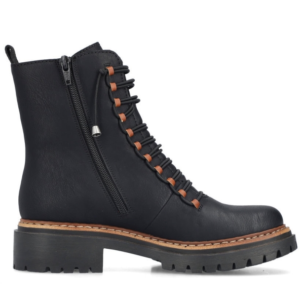 Trzewiki damskie Rieker 72653-00 BLACK
