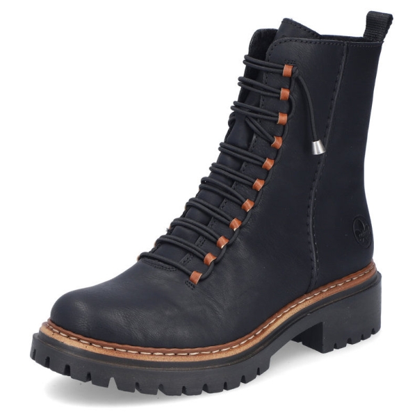 Trzewiki damskie Rieker 72653-00 BLACK