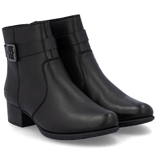 Botki damskie Rieker 78664-00 BLACK