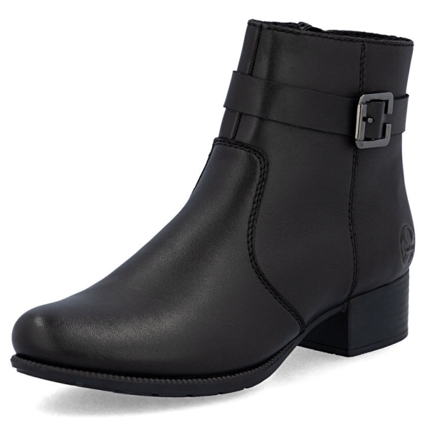 Botki damskie Rieker 78664-00 BLACK
