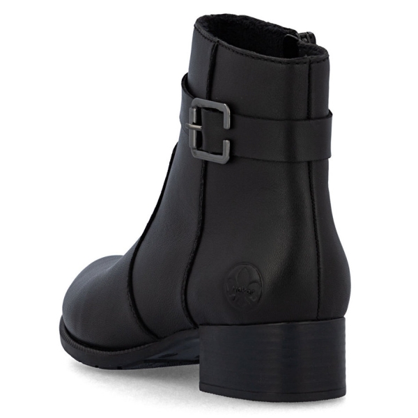 Botki damskie Rieker 78664-00 BLACK