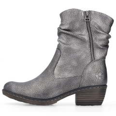 Botki damskie Rieker 93760-90 SILVER/PLATINUM