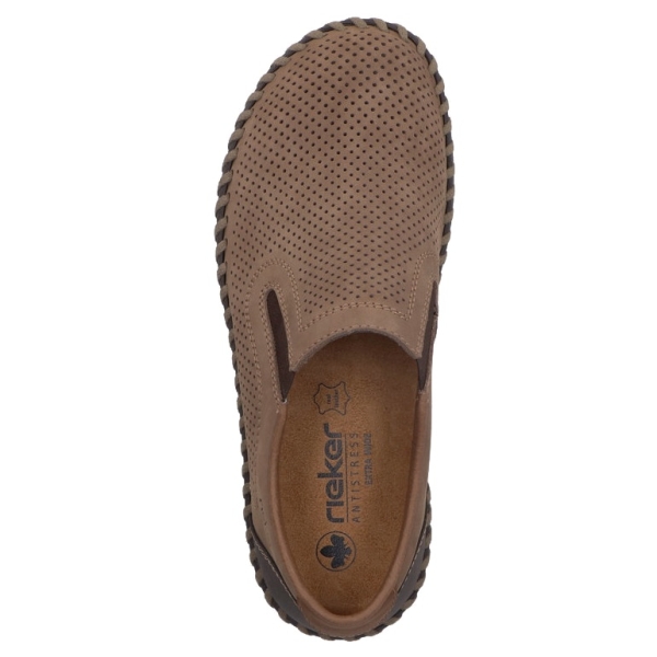 Mokasyny męskie Rieker B2460-25 BROWN