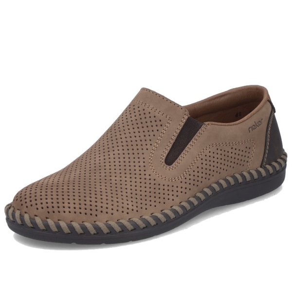 Mokasyny męskie Rieker B2460-25 BROWN