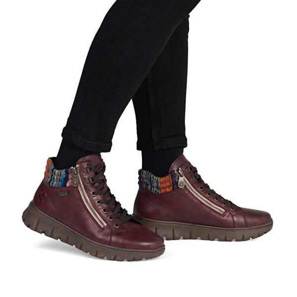 Trzewiki damskie wodoodporne Rieker N1305-35 RED