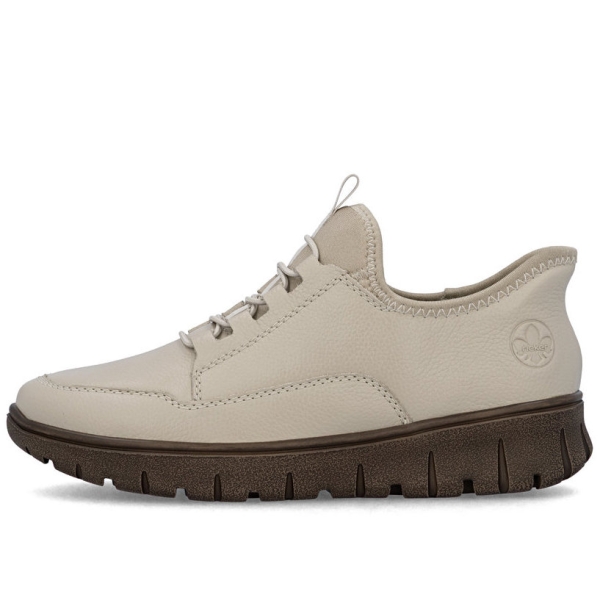 Sneakersy damskie Rieker N1357-60 BEIGE