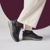 Sneakersy damskie Rieker N9553-25 BROWN COMBINATION