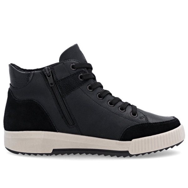 Sneakersy damskie Rieker W0171-00 BLACK