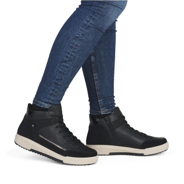 Sneakersy damskie Rieker W0171-00 BLACK