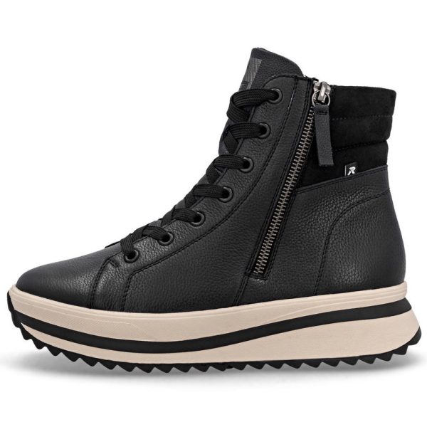 Botki damskie Rieker W3870-00 BLACK