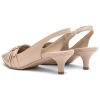 Czółenka damskie z odkrytą piętą Ryłko B4ET6_T_ _6NLF BEIGE