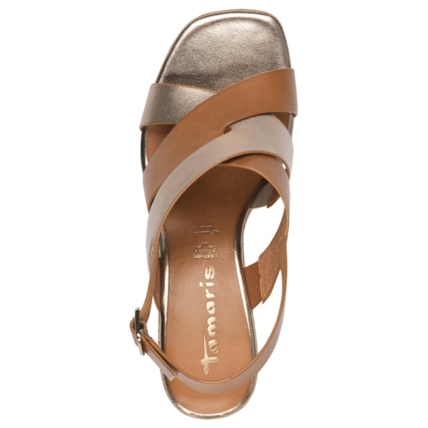 Sandały damskie Tamaris 1-28312-44 392 COGNAC COMBO