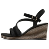 Sandały damskie na koturnie Tamaris 1-28323-44 001 BLACK