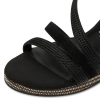 Sandały damskie na koturnie Tamaris 1-28323-44 001 BLACK