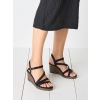 Sandały damskie na koturnie Tamaris 1-28323-44 001 BLACK