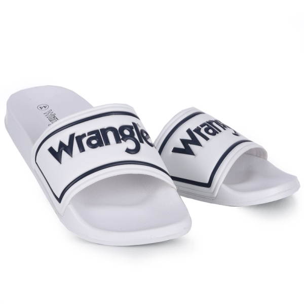 Klapki męskie Wrangler 20261059.1FG AVERELL SLIDER MEN LOW BRIGHT WHITE