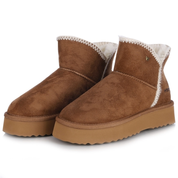 Śniegowce damskie z futerkiem Wrangler 20253093.37B ALMOND
