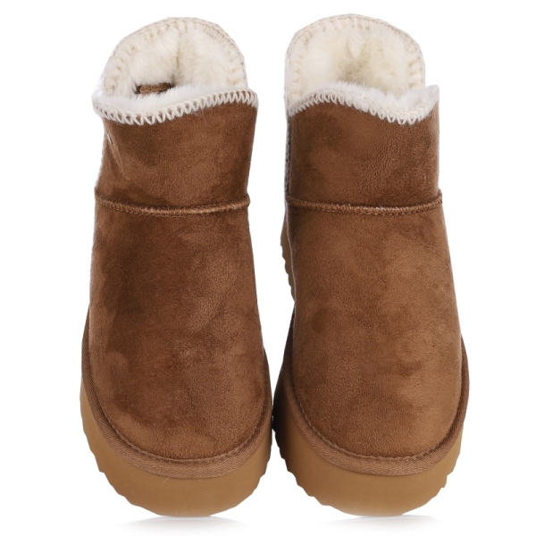Śniegowce damskie z futerkiem Wrangler 20253093.37B ALMOND